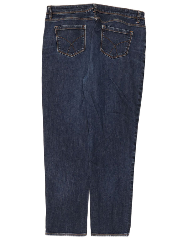 Crew Clothing Jeans slim da donna UK 16 Large W36 L28 Cotone blu