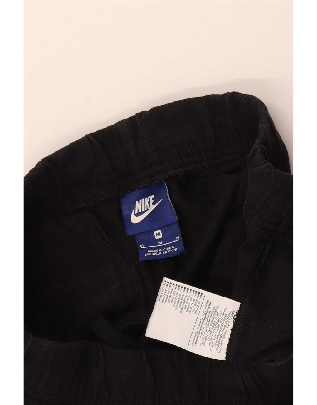 Pantaloncini sportivi Nike da uomo, cotone medio nero