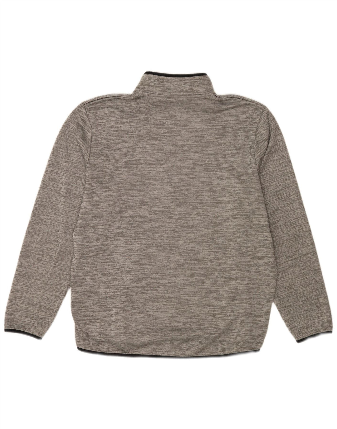 Felpa da uomo Under Armour con collo con zip, maglione grande, poliestere chiazzato grigio