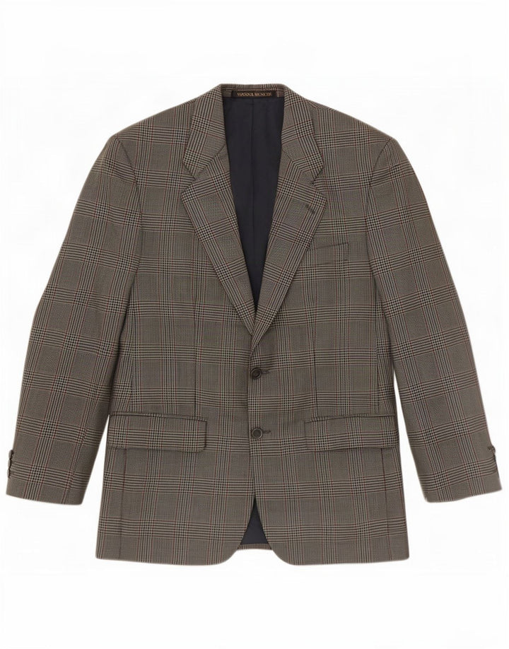 Giacca blazer St. Michael da uomo Marks & Spencer UK 38 Plaid verde medio