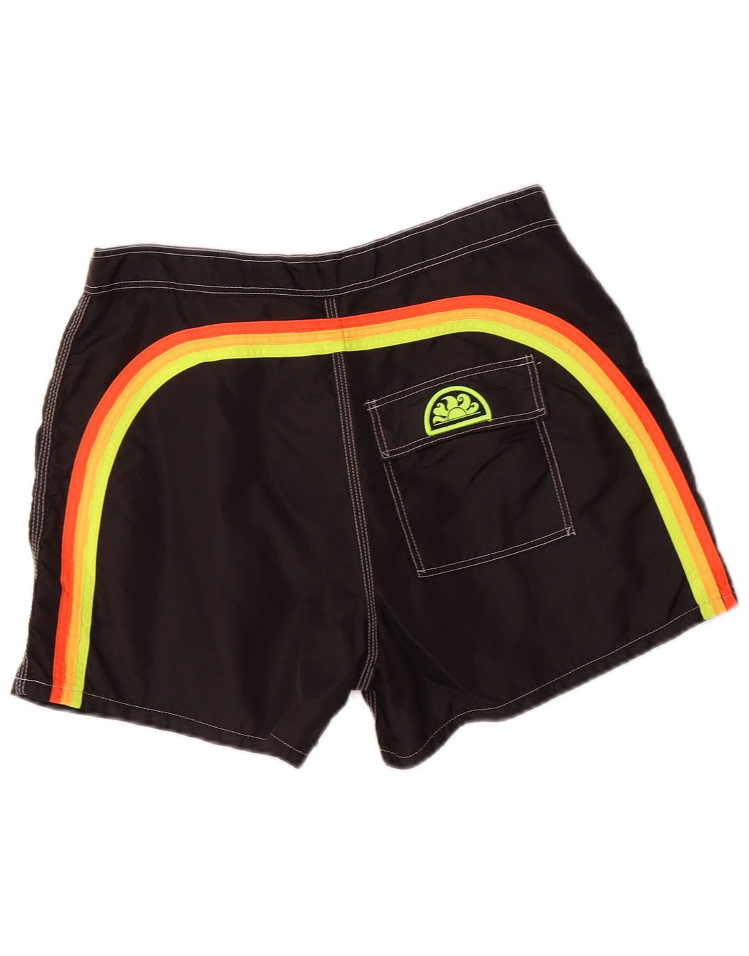 Pantaloncini da bagno da uomo Sundek grandi in nylon nero