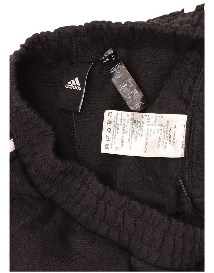 Pantaloni della tuta ADIDAS da bambino 11-12 anni in cotone nero