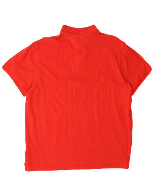 Polo Puma da uomo XL in cotone rosso