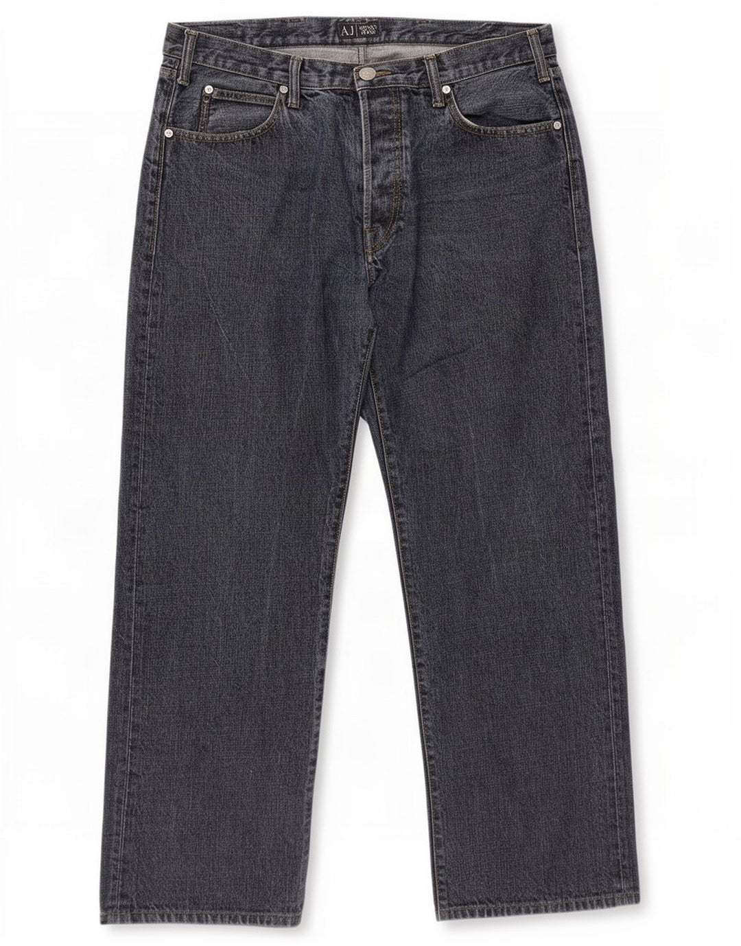 Jeans dritti da uomo Armani W36 L31 cotone blu navy