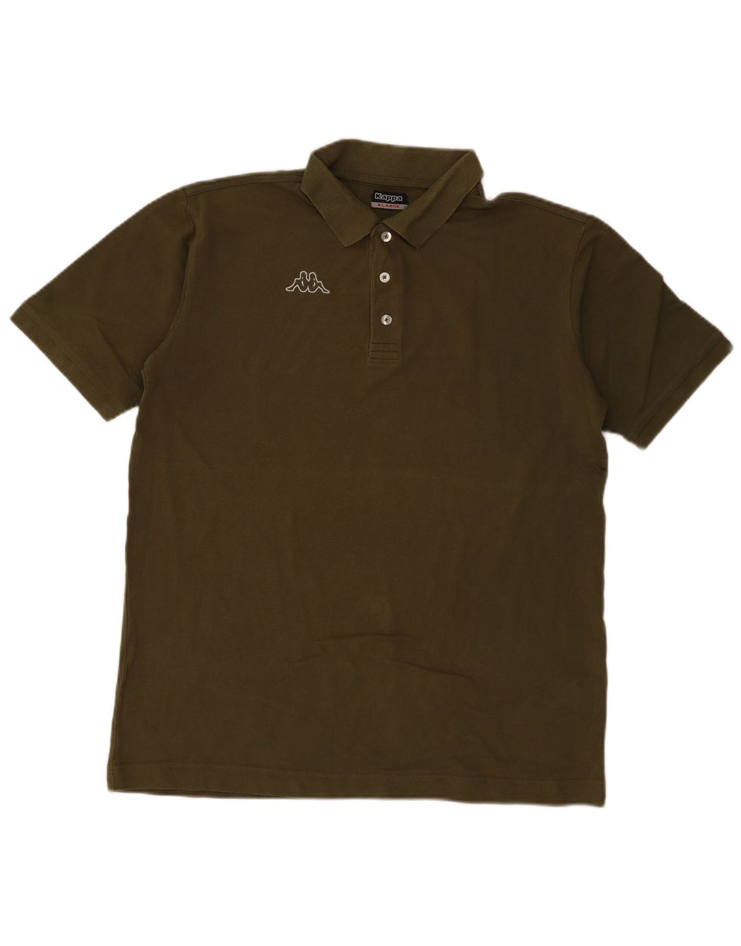KAPPA Mens Polo Shirt XL Khaki Cotton