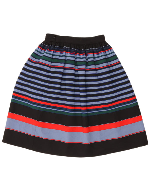 Gonna a trapezio da donna Zara XS W24 poliestere a righe multicolore