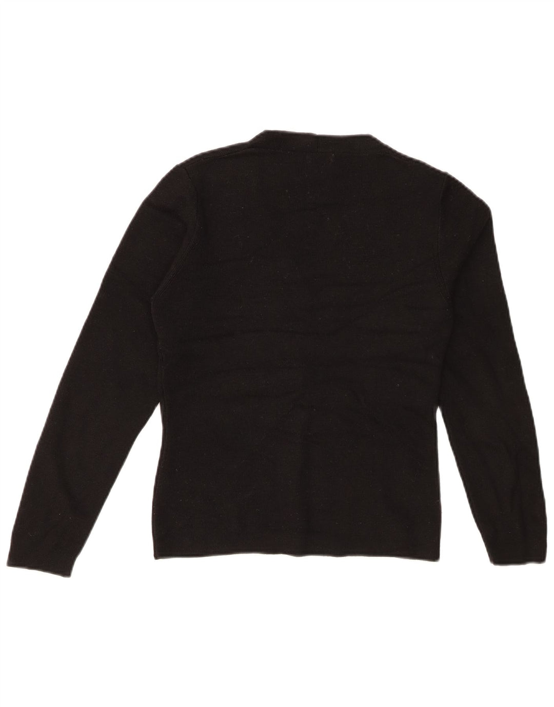 Maglione cardigan da donna BENETTON UK 10 piccolo in lana nera