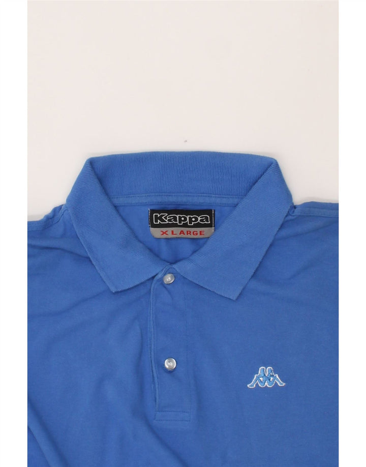 KAPPA Mens Polo Shirt XL Blue Cotton Vintage Kappa and Second-Hand Kappa from Messina Hembry 