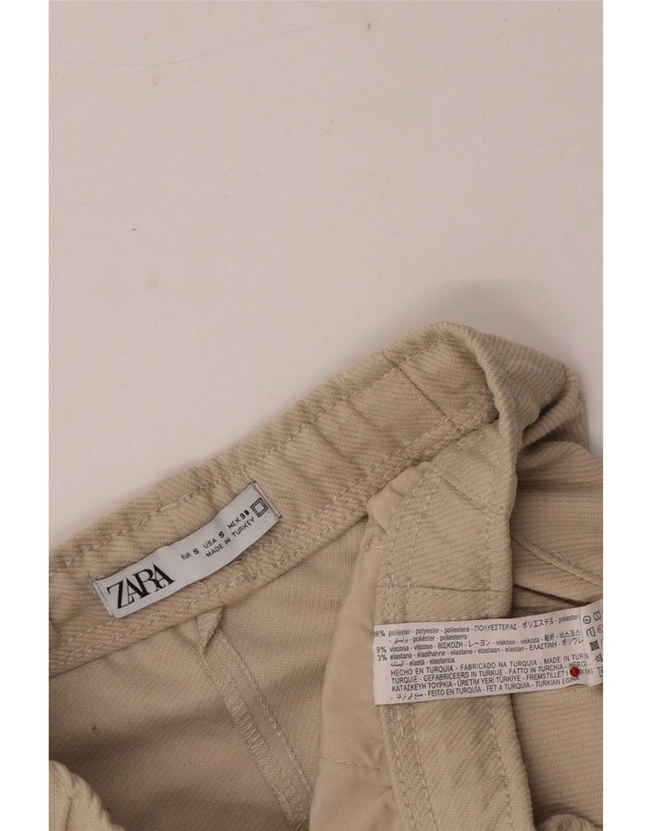 Pantaloncini casual da uomo Zara piccoli W27 poliestere beige