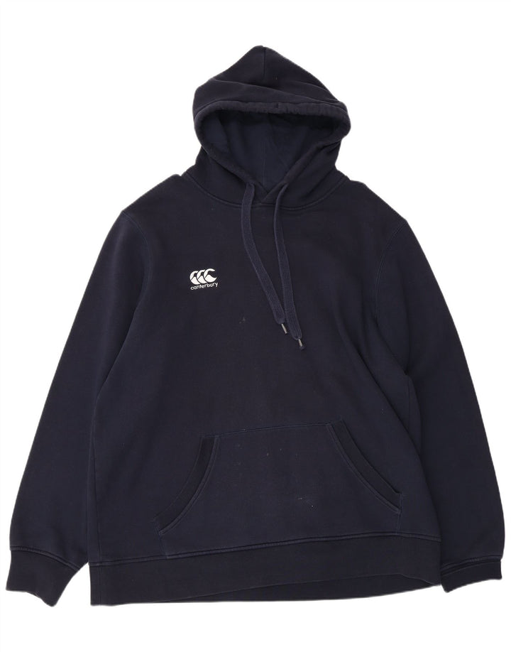 Maglione con cappuccio da uomo CANTERBURY 2XL cotone blu navy