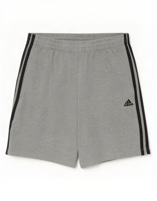 Pantaloncini sportivi Adidas Climalite da uomo piccoli in cotone grigio