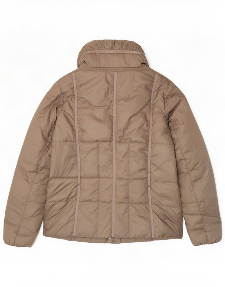 Geox Giacca imbottita Respira da donna UK 12 Medium Khaki Poliestere