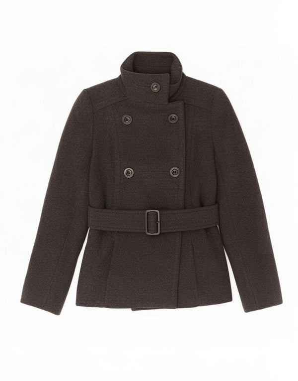 Cappotto da marinaio da donna Zara UK 6 XS in lana grigia
