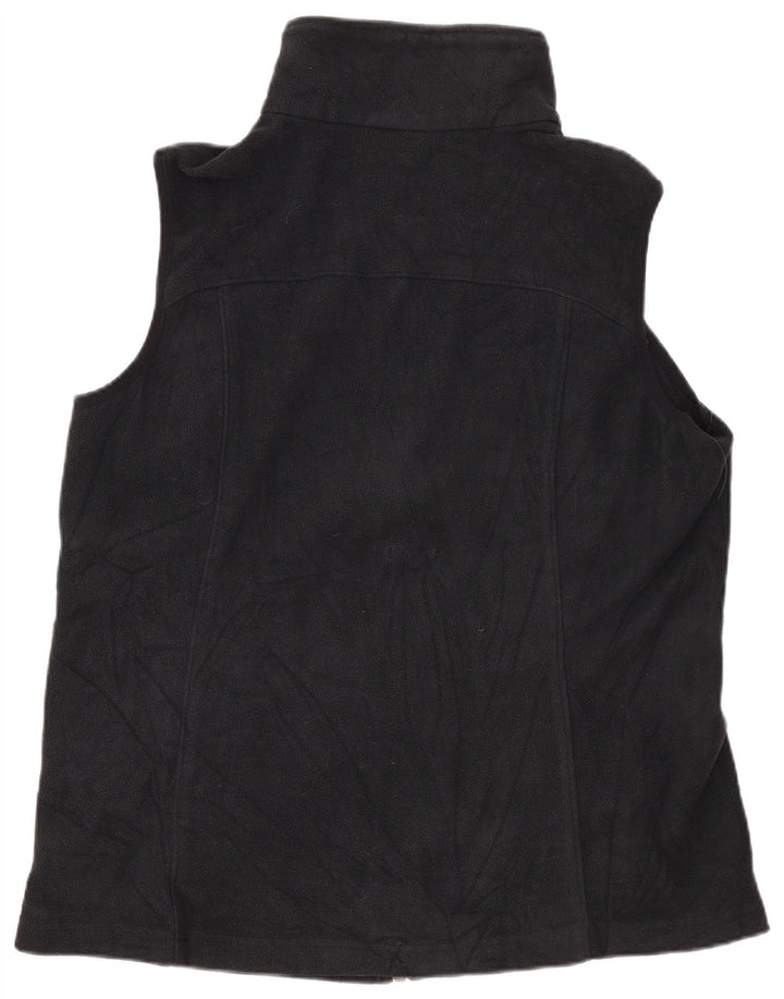 Gilet in pile da donna Columbia UK 16 grande poliestere nero