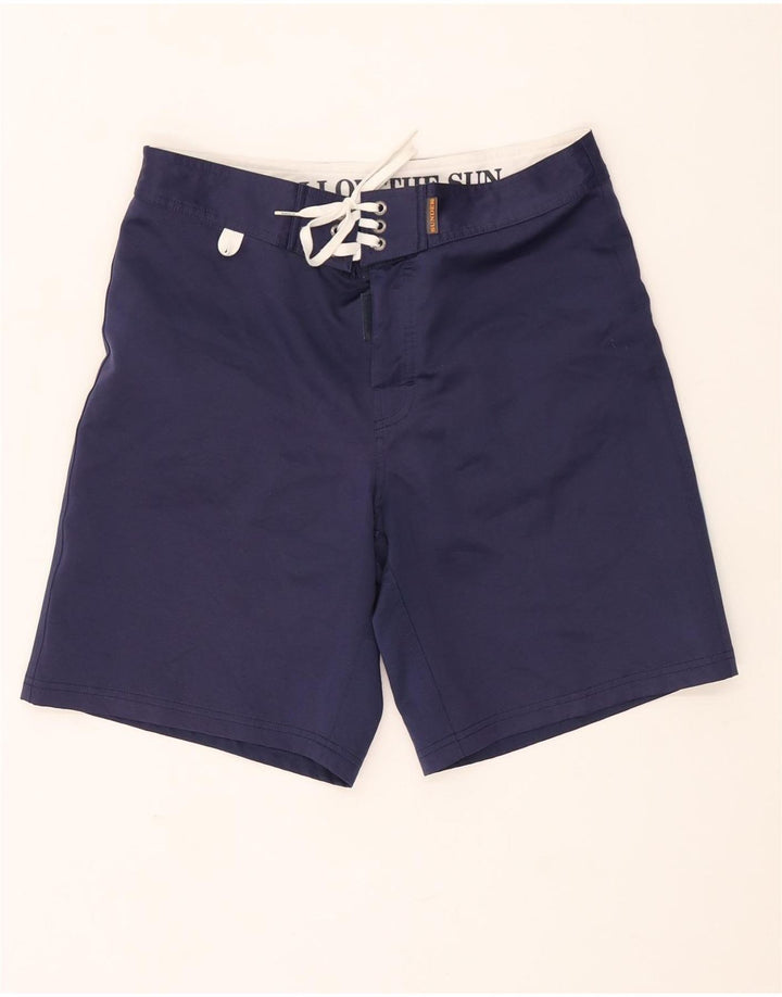Pantaloncini da bagno grafici Sundek vestibilità regolare da uomo medi W30 L8 blu