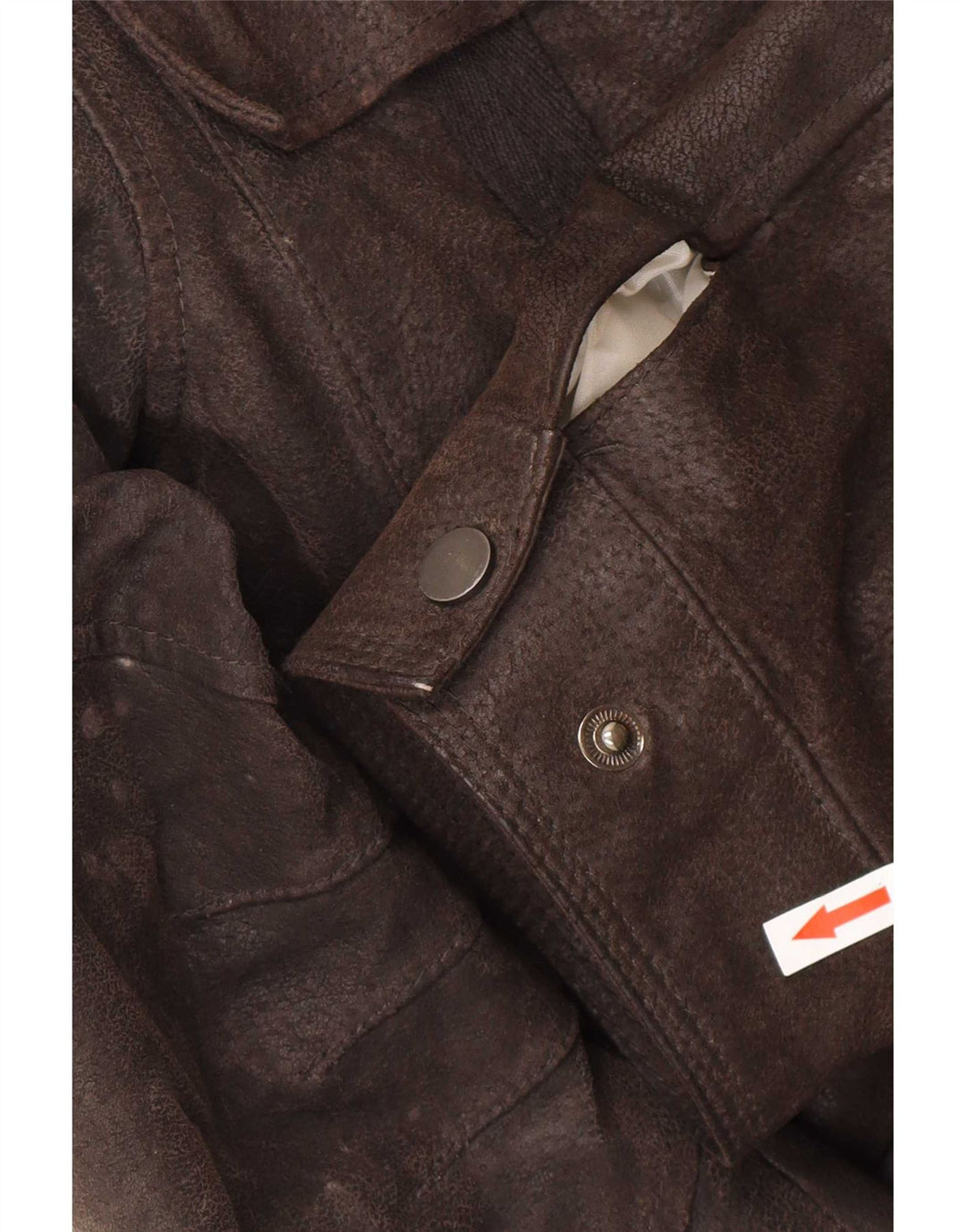 Giacca in Pelle Sherpa Uomo Conbipel IT 50 Large in Pelle Marrone