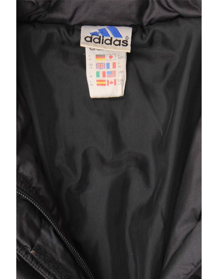 Giacca imbottita da donna Adidas UK 14 Large blu navy in poliammide