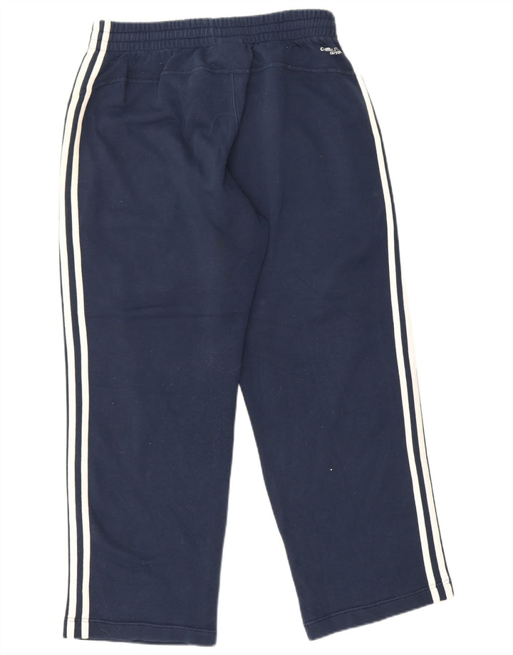 Pantaloni da tuta da uomo Adidas medi in cotone blu navy