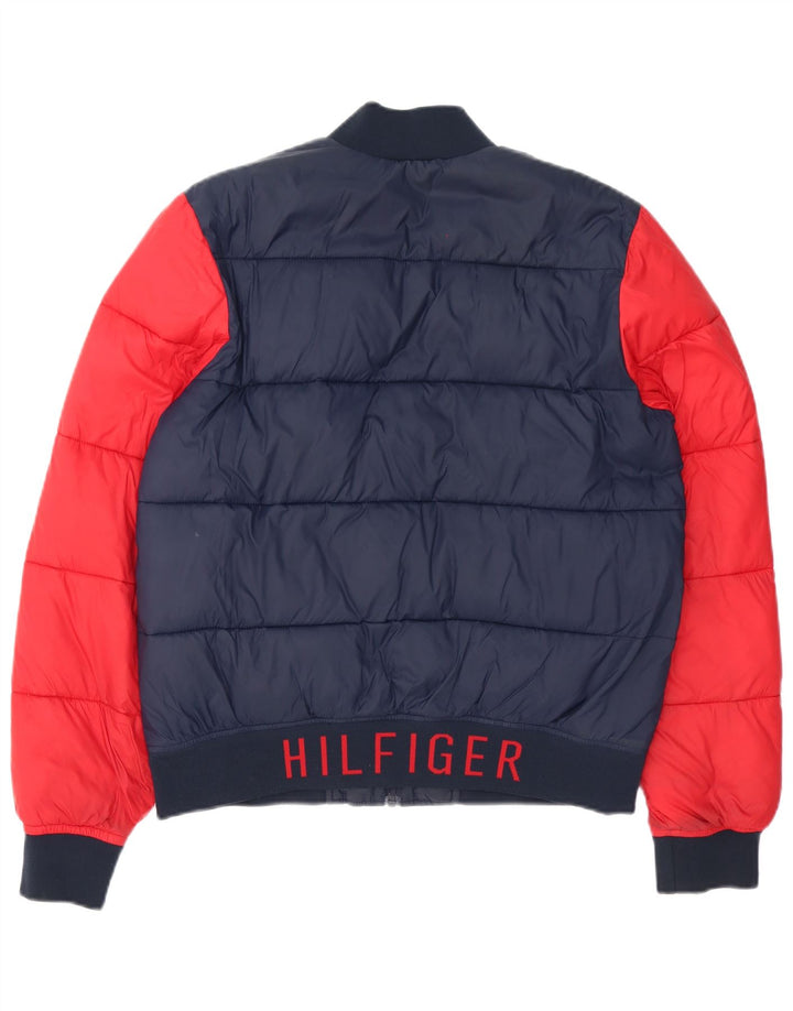 Giacca imbottita da uomo Tommy Hilfiger UK 36 Small Blu Navy Colourblock