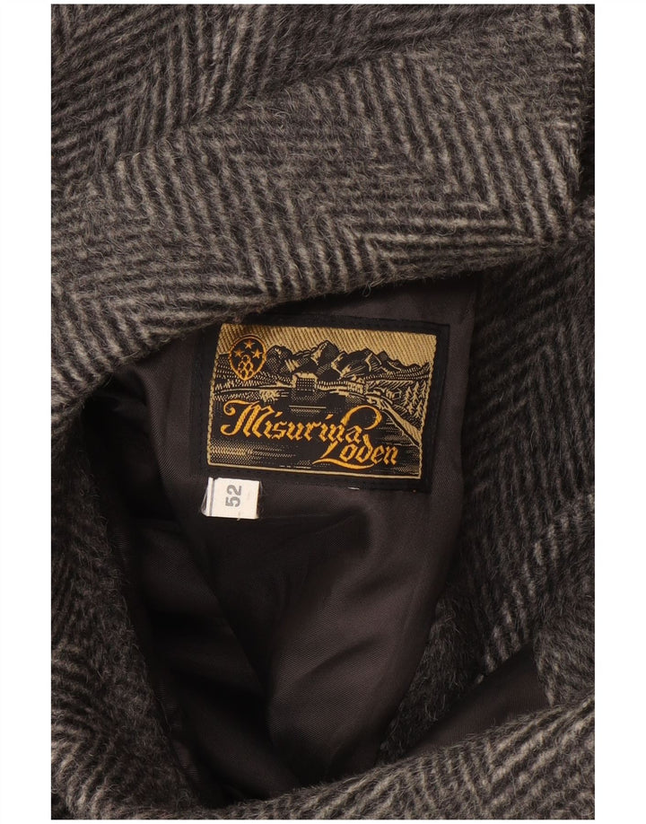 Soprabito vintage da uomo IT 52 XL grigio a spina di pesce