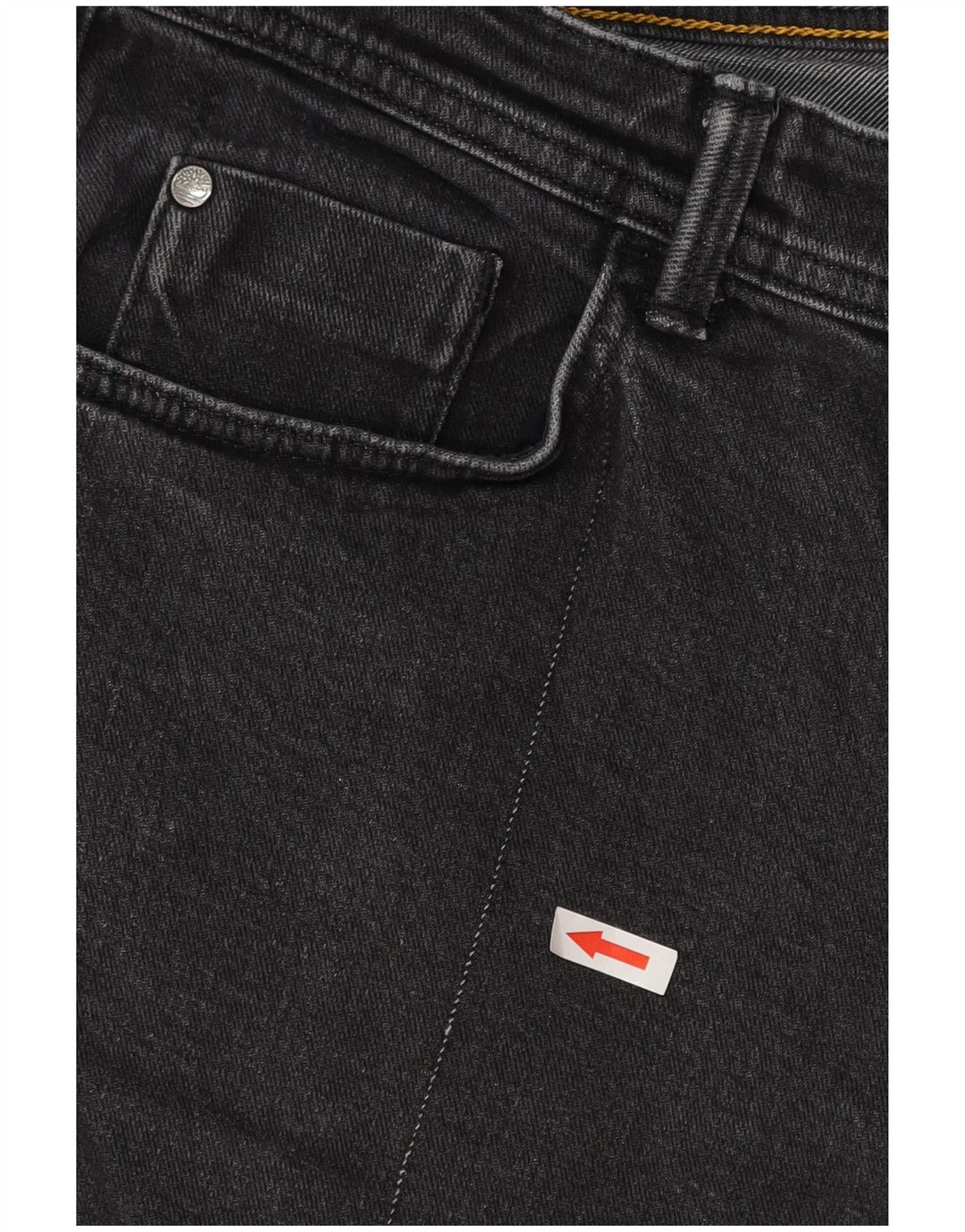 Jeans dritti da uomo Timberland W35 L29 cotone nero