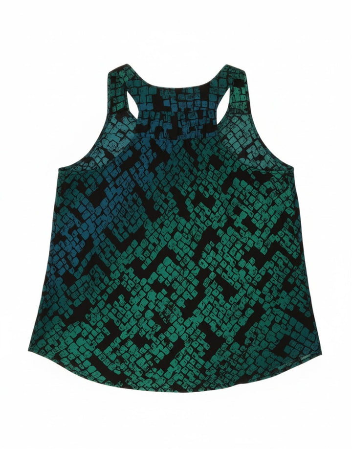 MOSSIMO Womens Vest Top UK 18 XL Green Geometric Polyester