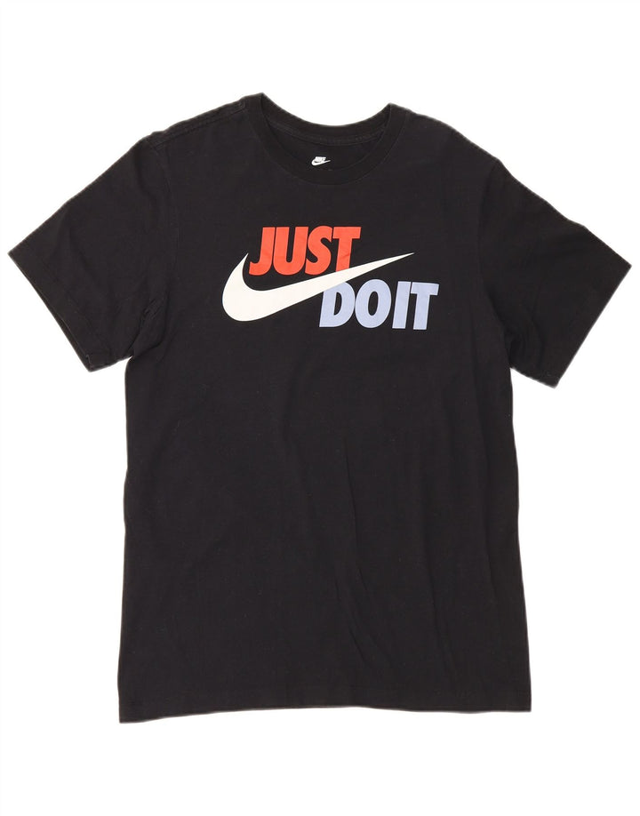 T-shirt grafica da uomo Nike Top Small in cotone nero