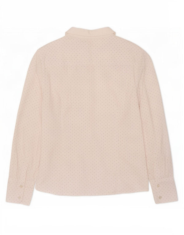 Camicia da donna Tommy Hilfiger UK 14 grande cotone maculato bianco