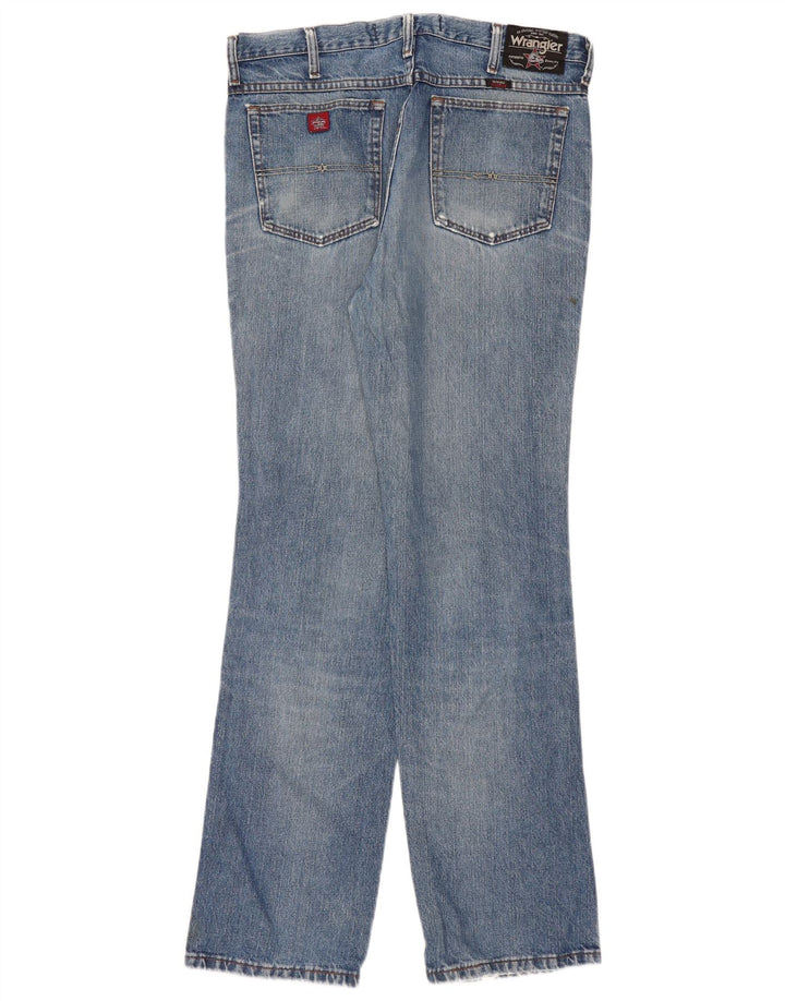 Jeans dritti da uomo WRANGLER W36 L34 cotone blu