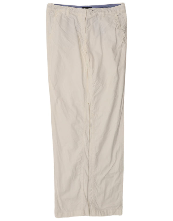 Pantaloni chino dritti da donna Tommy Hilfiger US 8 medi W30 L33 bianchi