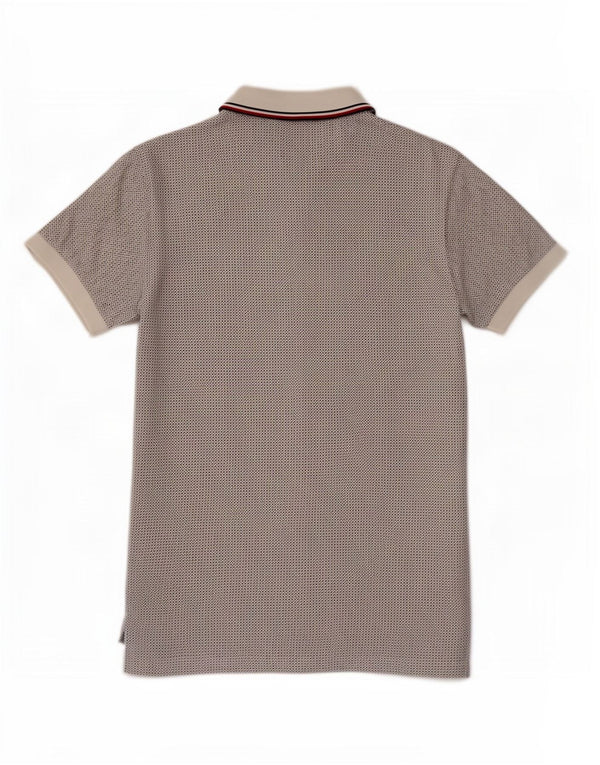 Polo da uomo vestibilità regolare Tommy Hilfiger cotone maculato bianco medio