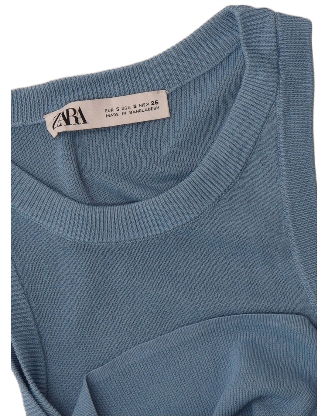 Canotta Zara da donna UK 8 piccola blu