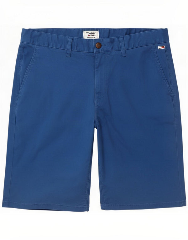 Tommy Hilfiger Mens Chino Shorts Large W34 Blue Cotton