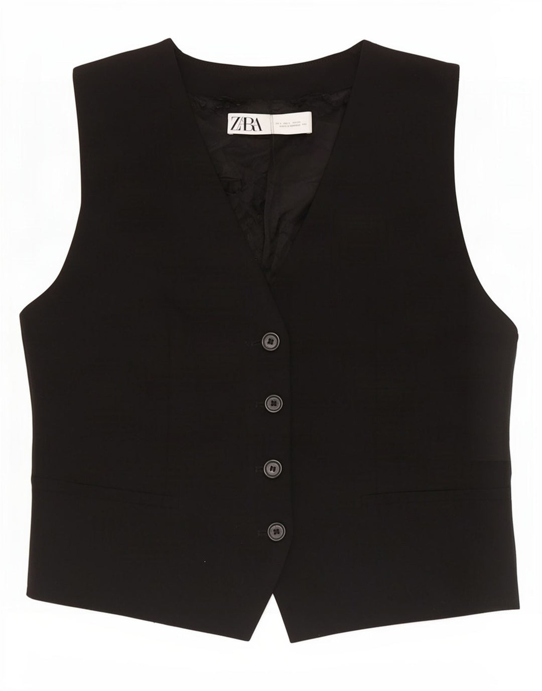 Gilet Zara da donna UK 16 grande nero