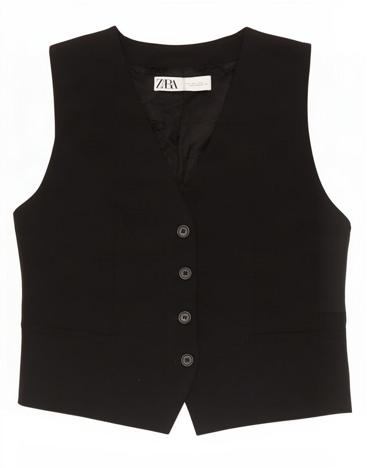 Gilet Zara da donna UK 16 grande nero