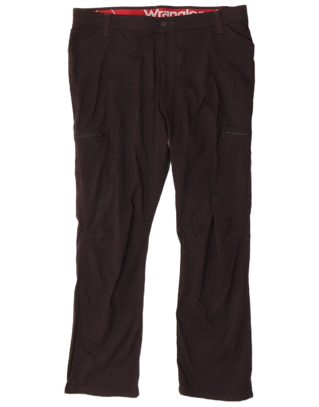 Pantaloni cargo dritti da donna WRANGLER W42 L30 nylon nero