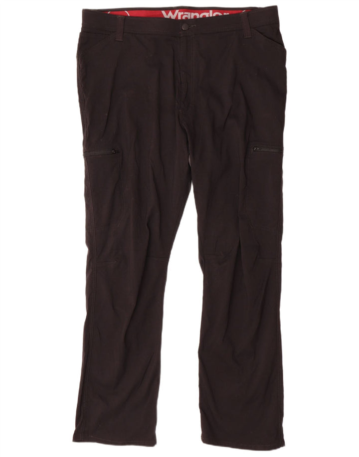 Pantaloni cargo dritti da donna WRANGLER W42 L30 nylon nero