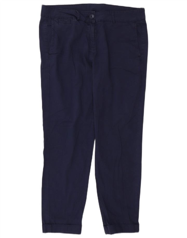 Pantaloni chino slim da donna Marks & Spencer W32 L27 Blu navy