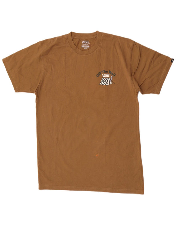 T-shirt grafica da uomo con vestibilità classica Vans, cotone beige medio