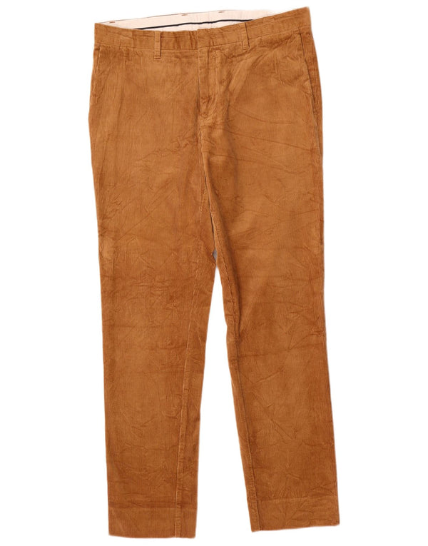 Pantaloni dritti da uomo in velluto a coste Gant IT 50 Large W34 L32 cotone marrone