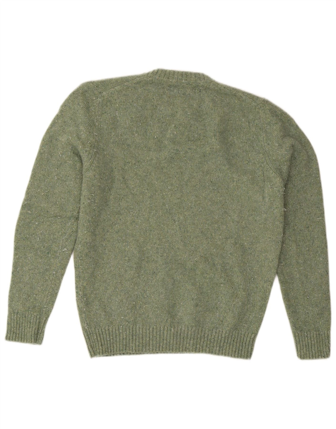 Maglione maglione girocollo da uomo Massimo Dutti verde medio screziato