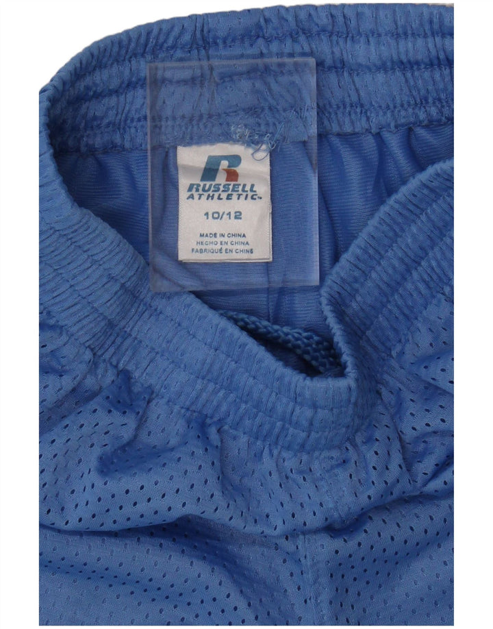 Pantaloncini sportivi da ragazzo Russell Athletic 10-11 anni in poliestere blu