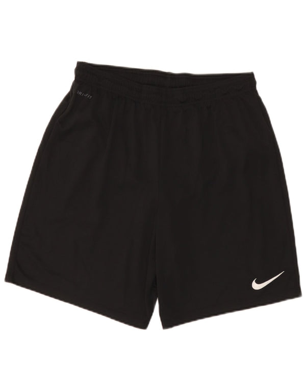 Pantaloncini sportivi Nike Dri Fit da uomo, grandi, in poliestere nero