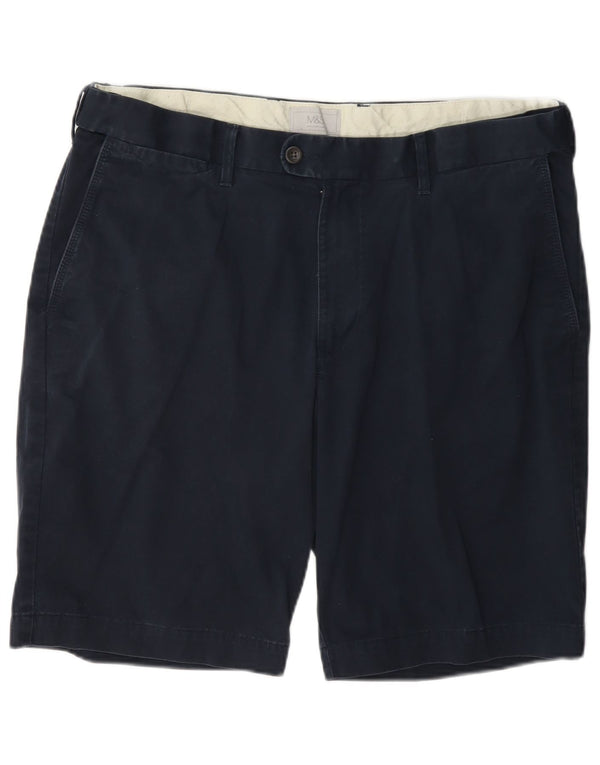 Pantaloncini chino da uomo Marks & Spencer W38 XL cotone blu navy