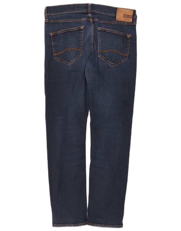 Jeans Mustang da uomo Oregon Bootcut slim fit affusolati W33 L32 Blu Navy