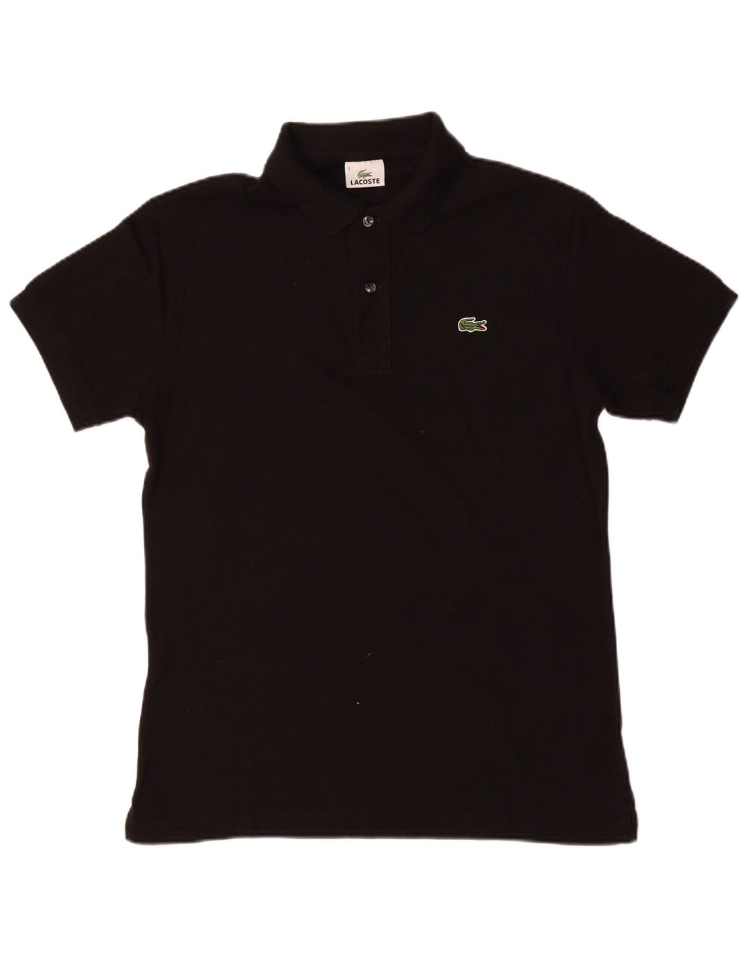 Polo da uomo LACOSTE taglia 4 media in cotone nero