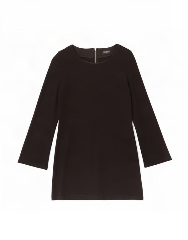 Abito basic da donna a maniche lunghe Topshop UK 12 viscosa nera media