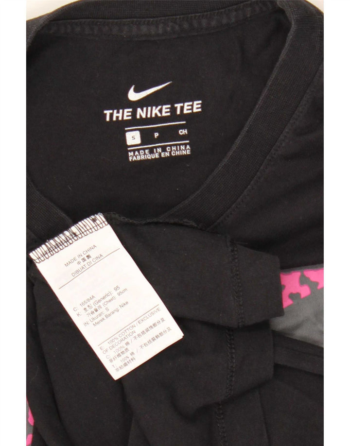 T-shirt grafica da uomo Nike Top Small in cotone nero