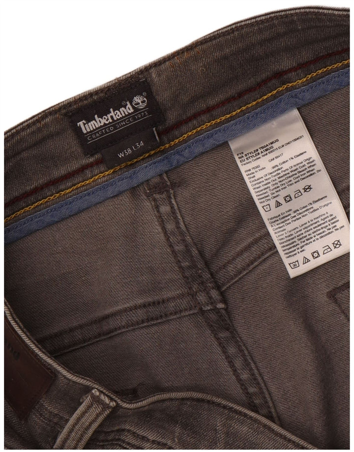Jeans affusolati da uomo Timberland W38 L30 cotone grigio
