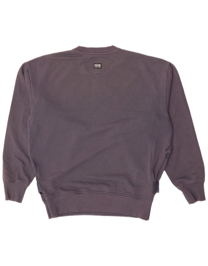 Felpa militare da uomo G-Star Maglione grande cotone blu navy